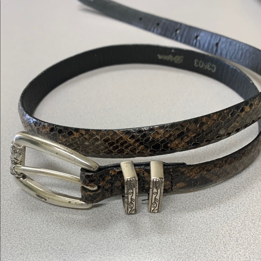 Brighton Belt Snake Skin Pattern M/L 32